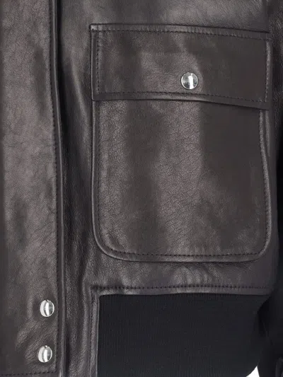 Khaite Shellar Single-breasted Leather Jacket
