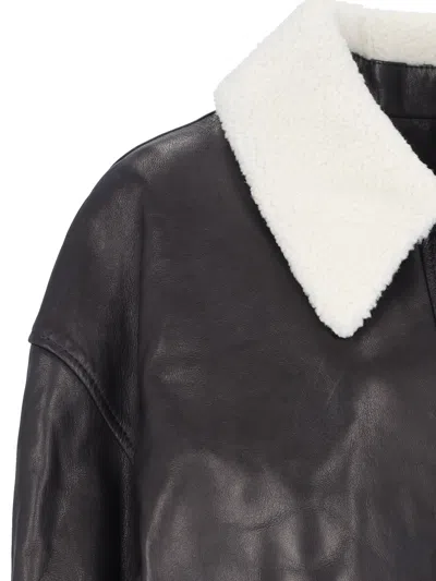Khaite Shellar Single-breasted Leather Jacket