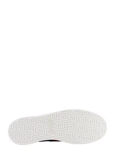 Gucci Gg Supreme Fabric Sneakers With Lateral Web Band In Black