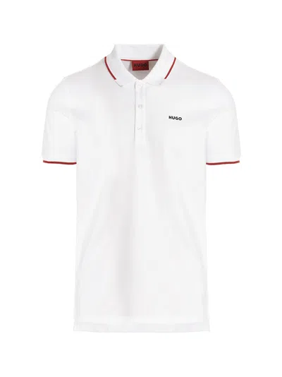 Hugo Boss Dinoso Polo Shirt In White