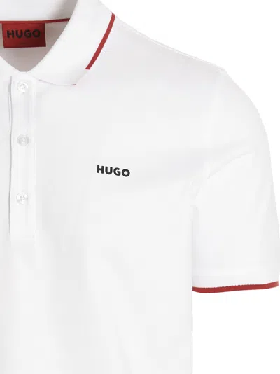 Hugo Boss Dinoso Polo Shirt In White