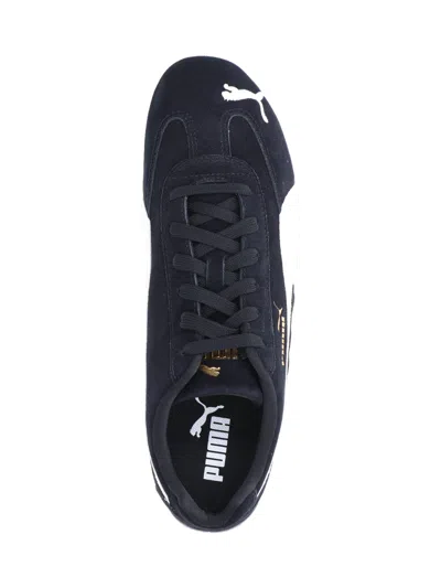 Puma 'speedcat' Black Sneakers With Logo Print On The Side And Logo Lettering On The Side In Black