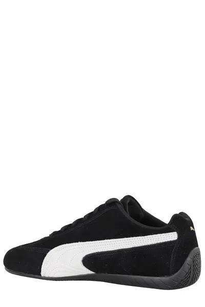 Puma 'speedcat' Black Sneakers With Logo Print On The Side And Logo Lettering On The Side