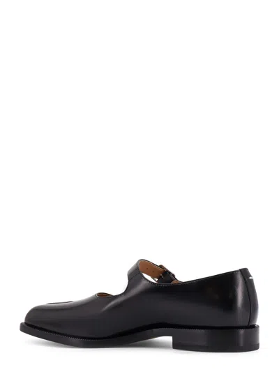 Maison Margiela Tabi Leather Mary Jane In Black