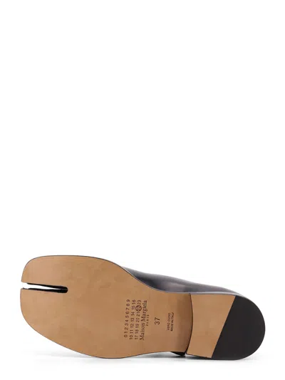 Maison Margiela Tabi Leather Mary Jane In Black