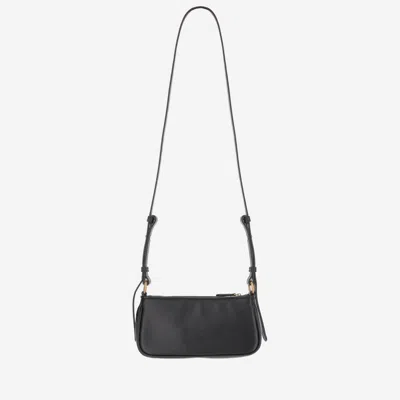 Pinko Mini Half Moon Baguette Leather Bag With Logo