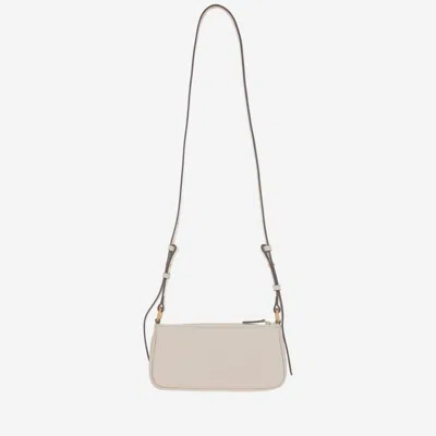 Pinko Mini Half Moon Baguette Leather Bag With Logo