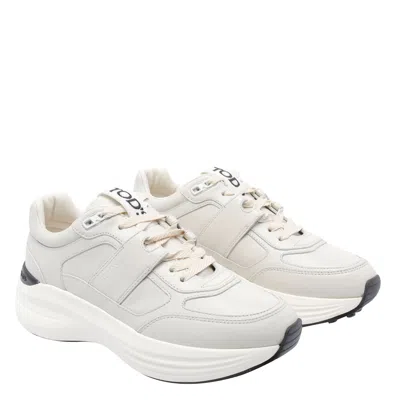 Tod's Leather And Technical Fabric Sneakers