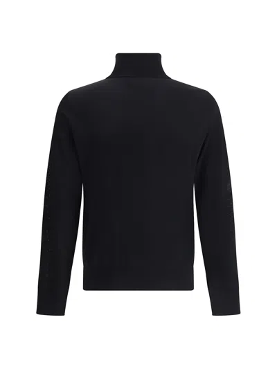 Dsquared2 Wool Turtleneck Sweater Sweaters And Cardigans Black In Black