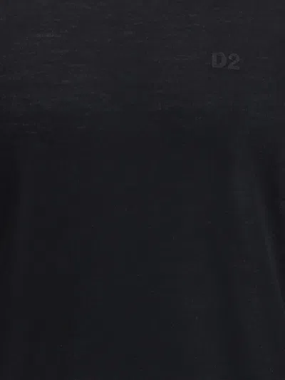 Dsquared2 Wool Turtleneck Sweater Sweaters And Cardigans Black In Black
