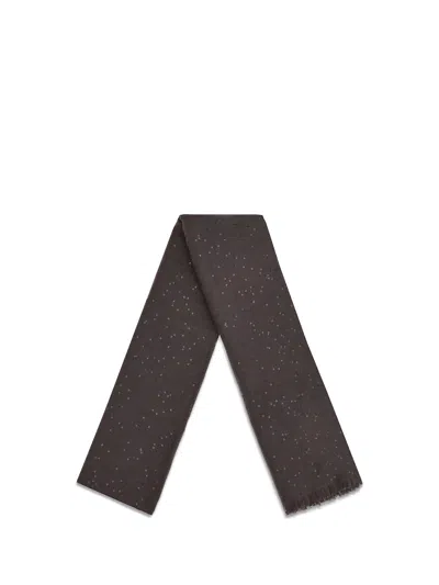 Brunello Cucinelli Sequins Scarf In Black
