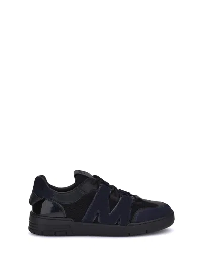 Moschino Leather And Mesh Sneakers