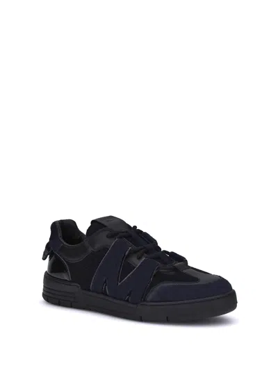 Moschino Leather And Mesh Sneakers