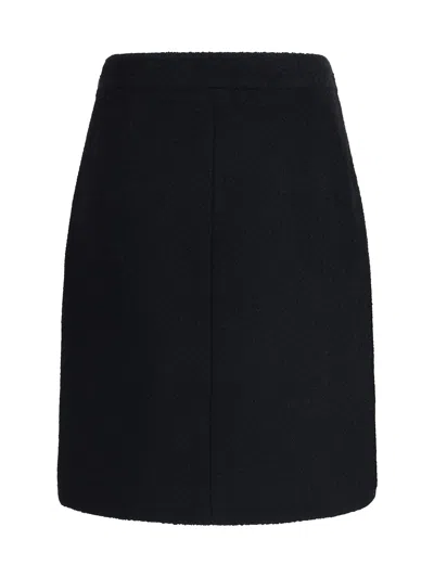 Chloé Bouclé Wool Midi Skirt