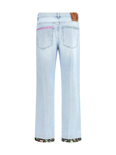 Valentino Garavani Contrast Border Straight Leg Jeans