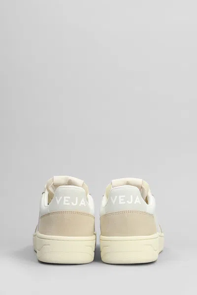 Veja V-82 Sneakers In White Suede And Leather