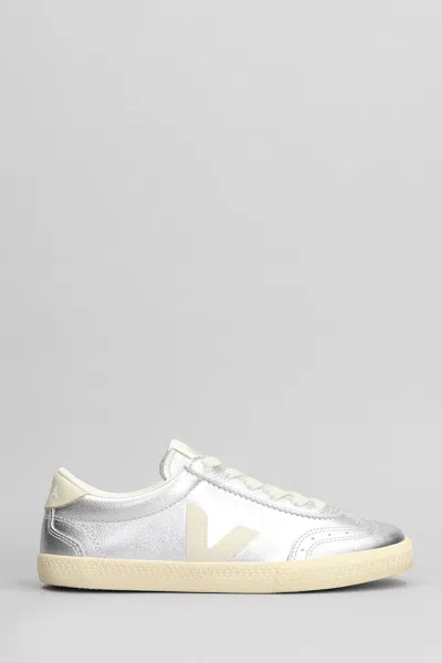 Veja Low-top Metallic Finish Rubber Sole Sneaker
