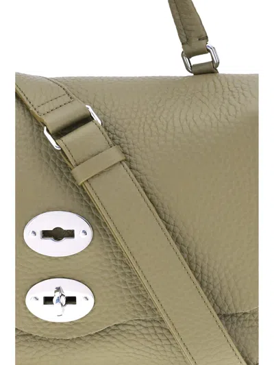 Zanellato Postina Centauro Shoulder Bag In Green