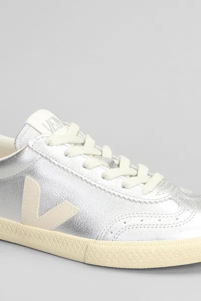 Veja Low-top Metallic Finish Rubber Sole Sneaker