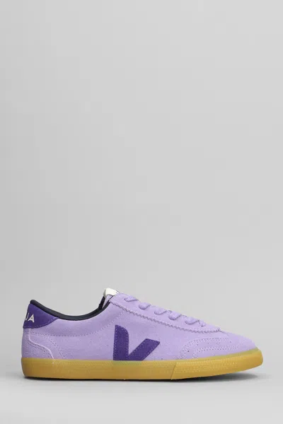 Veja Volley Sneakers In Viola Suede In Purple