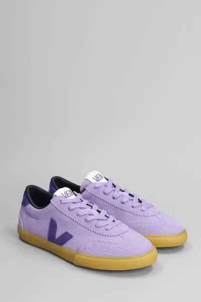 Veja Volley Sneakers In Viola Suede In Purple