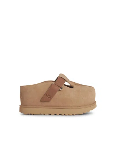 Ugg Goldenstar Wool Slippers In Neutral