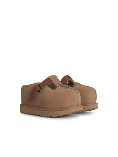 Ugg Goldenstar Wool Slippers In Neutral