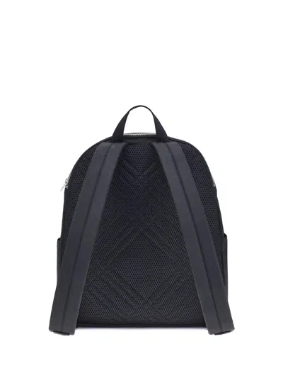 Burberry Black Backpack With Spacious Design And Padded Straps