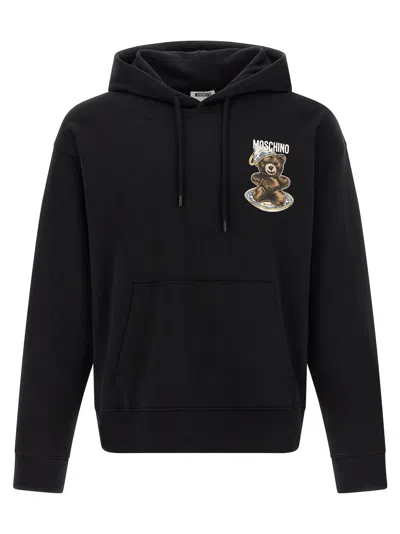 Moschino Long Sleeve Sweatshirt In Black