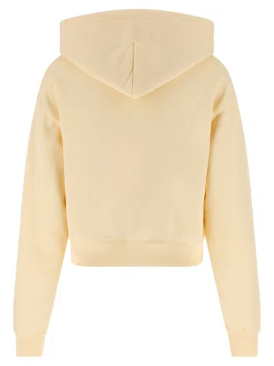 Jacquemus Light Gros Grain Hooded Sweatshirt In Neutral
