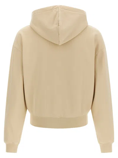 Jacquemus 'ribbed Cuffs Hoodie Hem' In Neutral