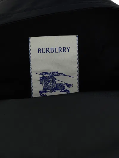 Burberry Black Backpack With Spacious Design And Padded Straps