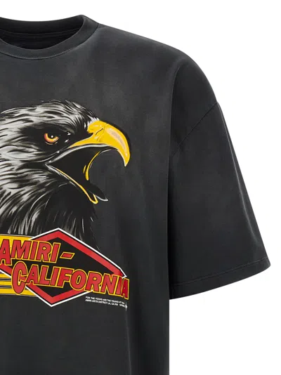 Amiri Mens Black Eagle Graphic-print Cotton-jersey T-shirt In Black