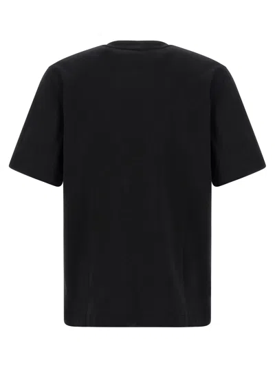 Jacquemus Black Crewneck T-shirt With Logo Detail