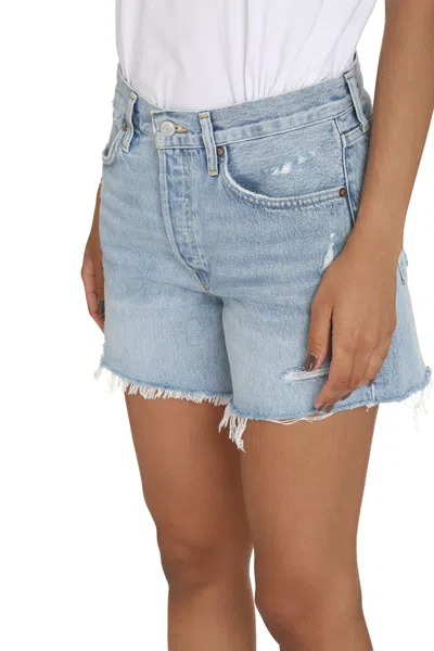 Agolde Parker Distressed Denim Shorts