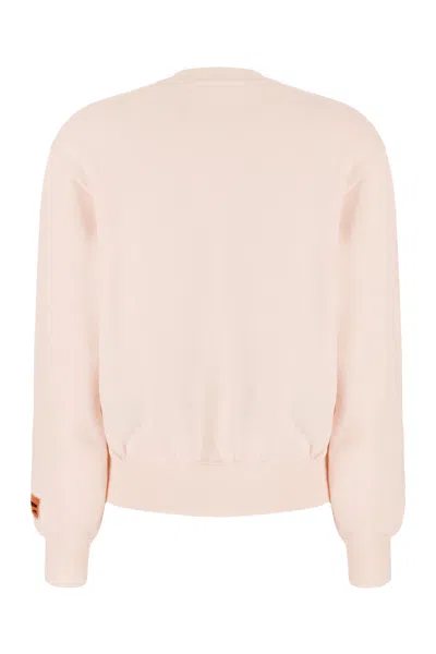 Heron Preston Front Print Oversize Cotton Sweatshirt