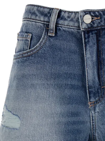 Icon Denim Five-pocket Denim Shorts In Blue