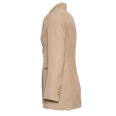 Dondup Single-breasted Linen Blend Blazer