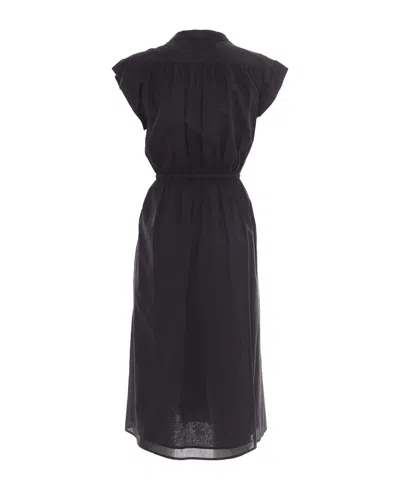 Peserico Tie-up Mini Dress In Black