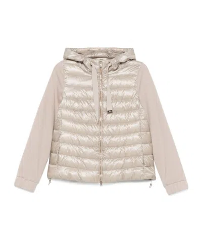 Herno Panelled Hooded Jacket In Pink