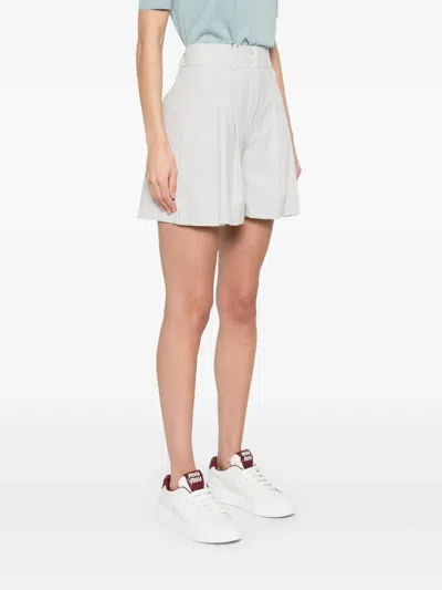 Herno Elasticated Waistband Tailored Shorts In White