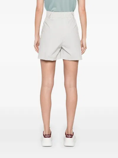 Herno Elasticated Waistband Tailored Shorts In White