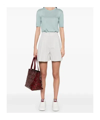Herno Elasticated Waistband Tailored Shorts In White