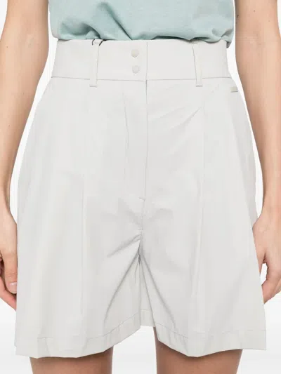 Herno Elasticated Waistband Tailored Shorts In White