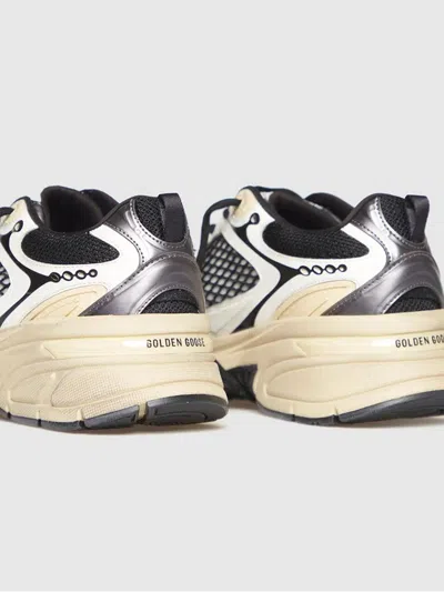 Golden Goose Leather Trainers With Mesh Panels In Multi