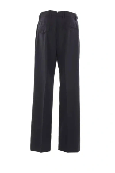 Prada Pleat-detailed Trousers In Blue
