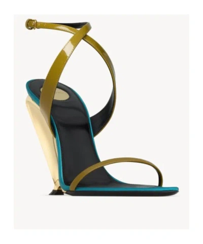 Saint Laurent Tallulah Wedges In Patent Leather