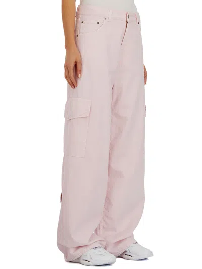 Haikure Belt Loop Casual Pants In Pink