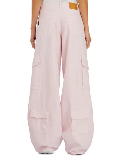 Haikure Belt Loop Casual Pants In Pink