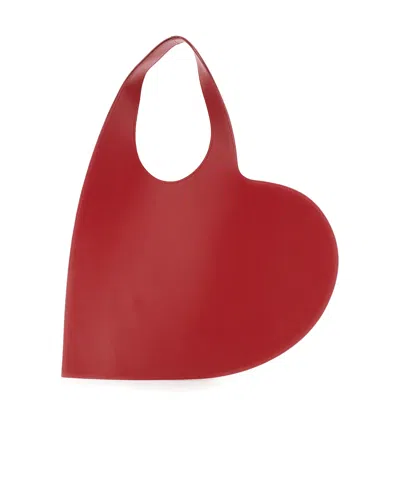 Coperni Heart Tote Bag In Red